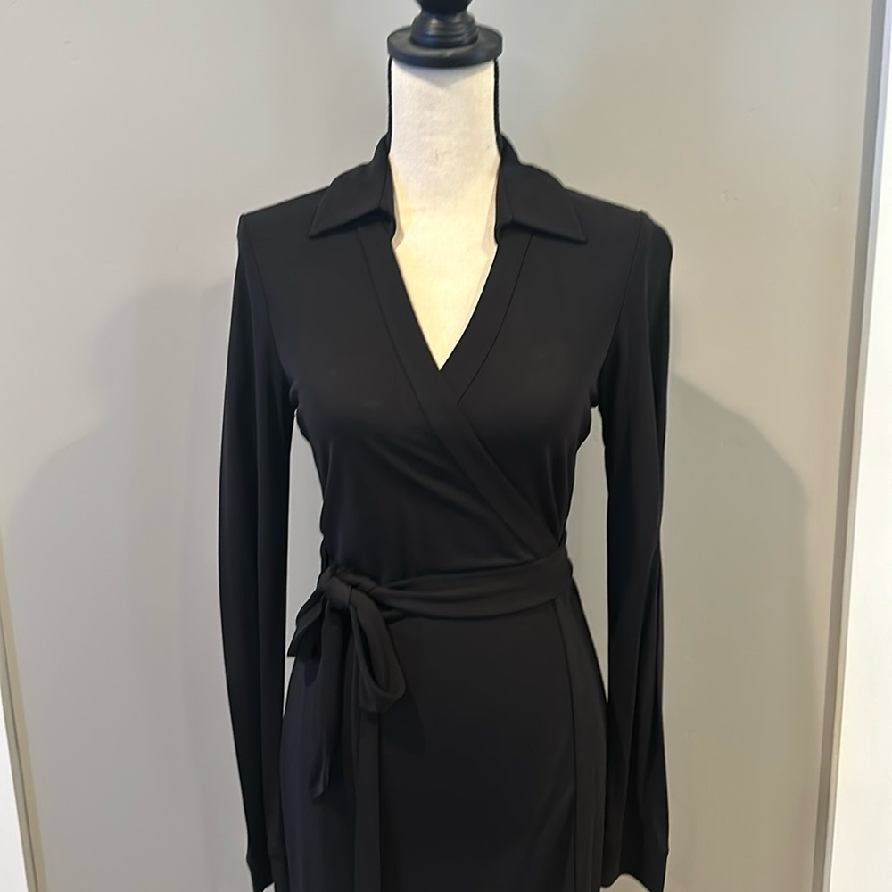 Diane von Furstenberg classic black wrap dress